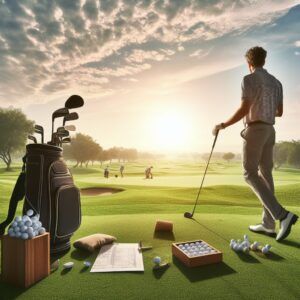 What is the proper stance in golf?
